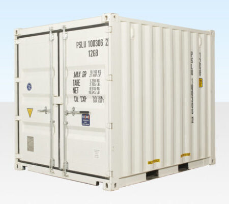 10Ft X 8Ft Shipping Container (One Trip) - White