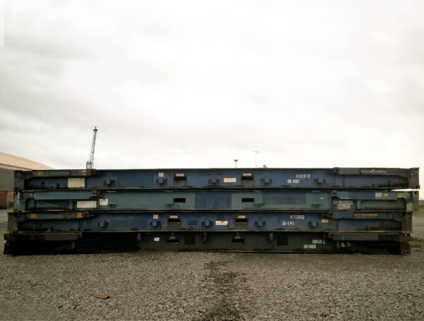 40ft x 8ft Used Shipping Container – Flat-Rack - Image 5