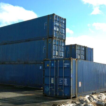 45' HCPW  Shipping Container Blue (RAL 5013)