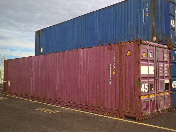45' HCPW  Shipping Container Blue (RAL 5013) - Image 3