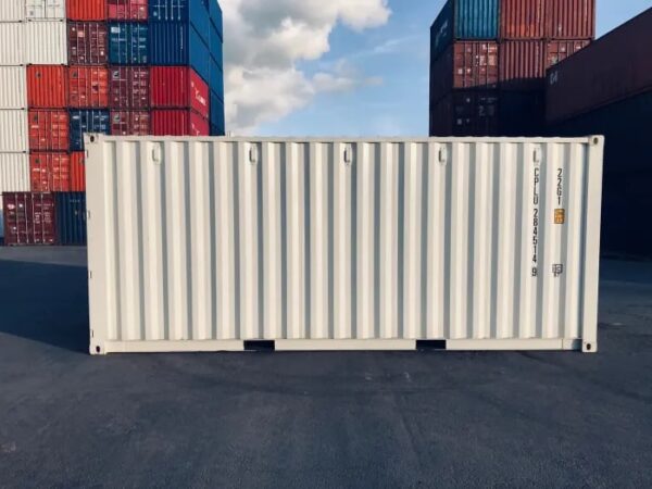 20ft Shipping Container (One Trip) White (RAL 9003) - Image 2